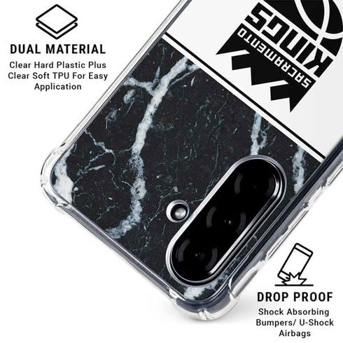 NBA Sacramento Kings Marble Galaxy A36 5G Clear Case
