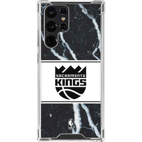 NBA Sacramento Kings Marble Galaxy S23 Ultra Clear Case