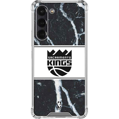 NBA Sacramento Kings Marble Galaxy S24 FE Clear Case