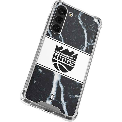 NBA Sacramento Kings Marble Galaxy S24 FE Clear Case