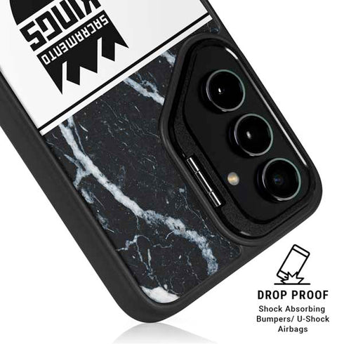NBA Sacramento Kings Marble Galaxy S25 Kickstand Case