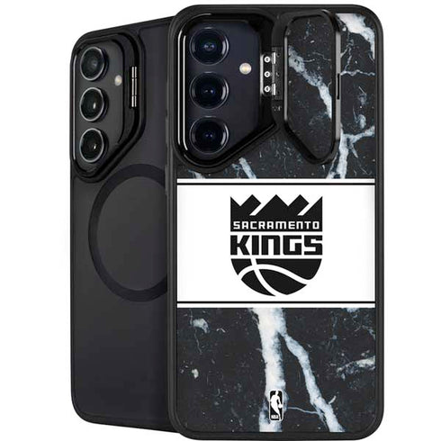 NBA Sacramento Kings Marble Galaxy S25 Plus Kickstand Case