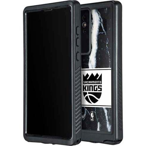 NBA Sacramento Kings Marble Galaxy S24 Ultra Waterproof Case