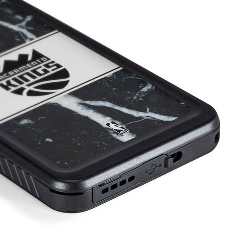 NBA Sacramento Kings Marble Galaxy S24 Waterproof Case