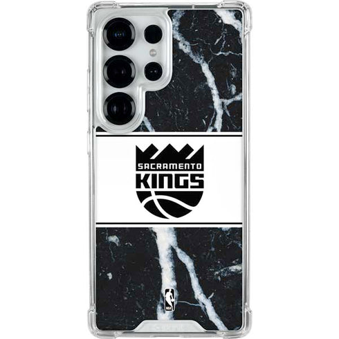 NBA Sacramento Kings Marble Galaxy S25 Ultra Clear Case