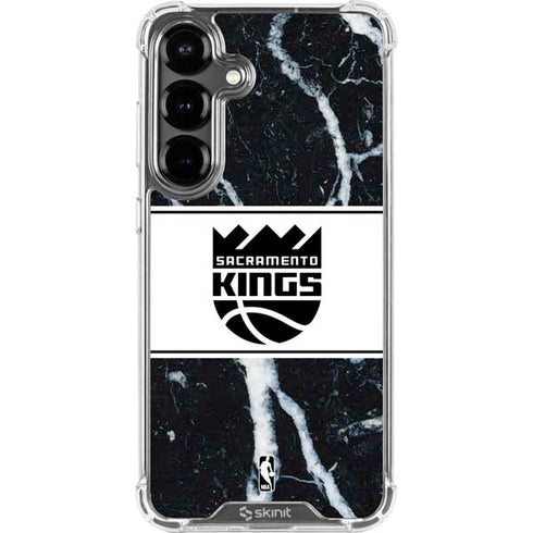 NBA Sacramento Kings Marble Galaxy S26 Clear Case