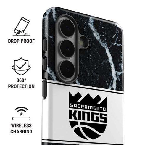 NBA Sacramento Kings Marble Galaxy S26 Impact Case