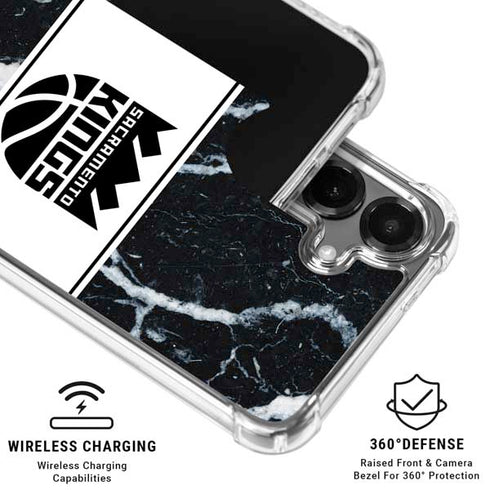 NBA Sacramento Kings Marble Galaxy S26 Plus Clear Case