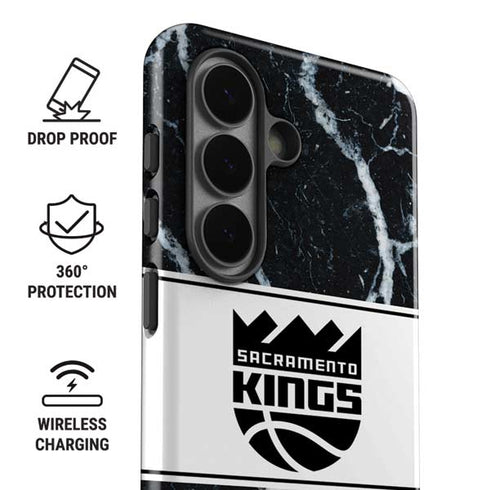 NBA Sacramento Kings Marble Galaxy S26 Plus Impact Case