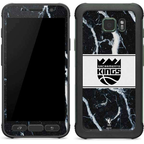 NBA Sacramento Kings Marble Galaxy S7 Active Skin