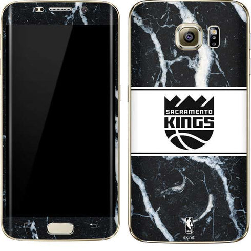 NBA Sacramento Kings Marble Galaxy S7 Edge Skin