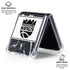 NBA Sacramento Kings Marble Galaxy Z Flip6 Clear Case