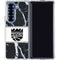 NBA Sacramento Kings Marble Galaxy Z Fold6 Clear Case