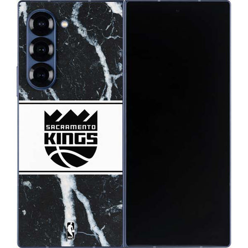NBA Sacramento Kings Marble Galaxy Z Fold6 Skin