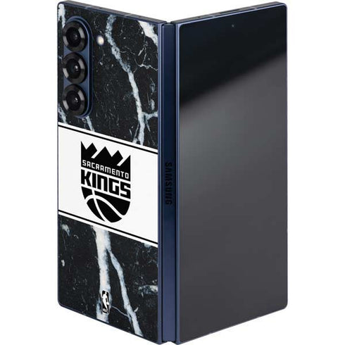 NBA Sacramento Kings Marble Galaxy Z Fold6 Skin