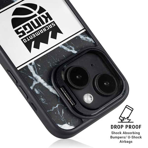 NBA Sacramento Kings Marble iPhone 13 Kickstand Case