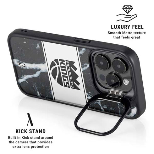 NBA Sacramento Kings Marble iPhone 13 Pro Kickstand Case