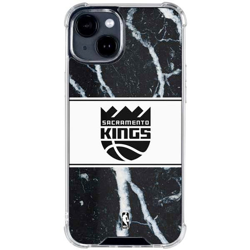 NBA Sacramento Kings Marble iPhone 15 Clear Case