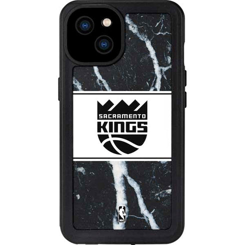 NBA Sacramento Kings Marble iPhone 15 Plus Waterproof Case