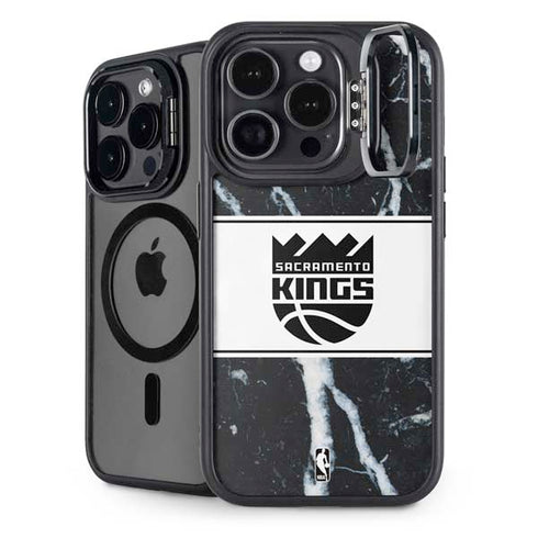 NBA Sacramento Kings Marble iPhone 15 Pro Max Kickstand Case