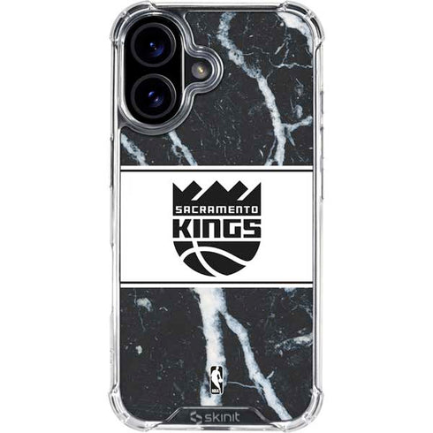 NBA Sacramento Kings Marble iPhone 16 Clear Case