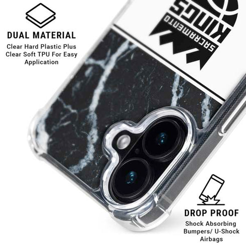 NBA Sacramento Kings Marble iPhone 16 MagSafe Case