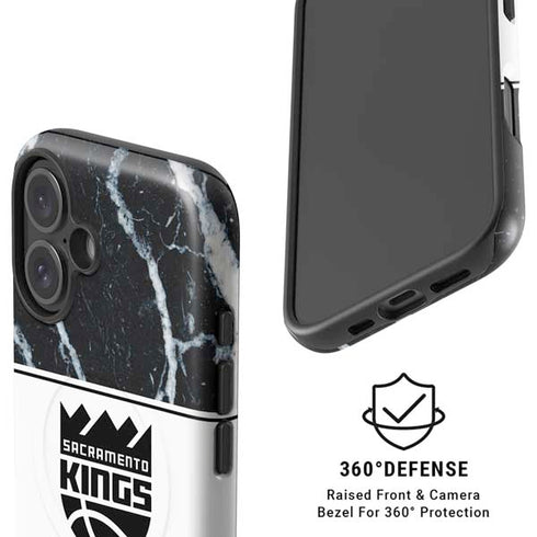 NBA Sacramento Kings Marble iPhone 16 Magsafe Impact Case