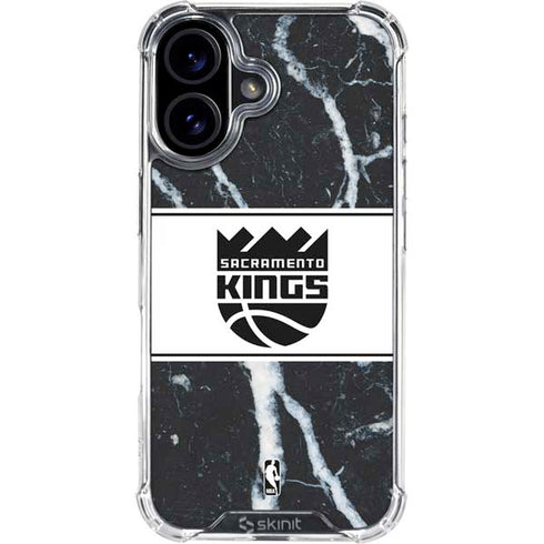 NBA Sacramento Kings Marble iPhone 16 Plus Clear Case