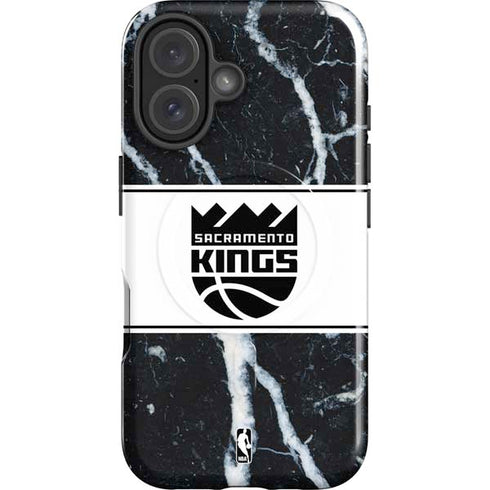 NBA Sacramento Kings Marble iPhone 16 Plus Magsafe Impact Case