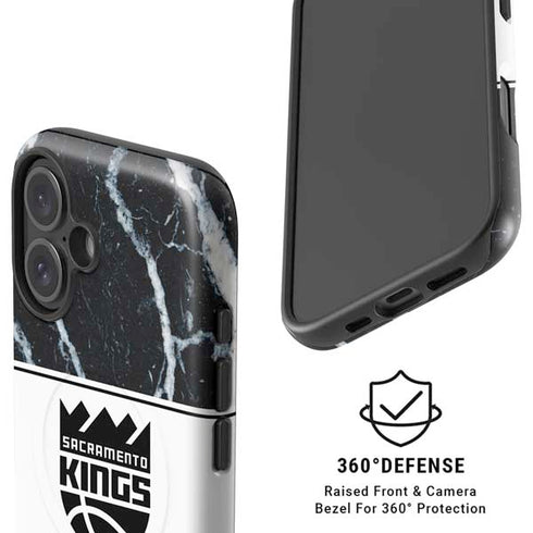 NBA Sacramento Kings Marble iPhone 16 Plus Magsafe Impact Case