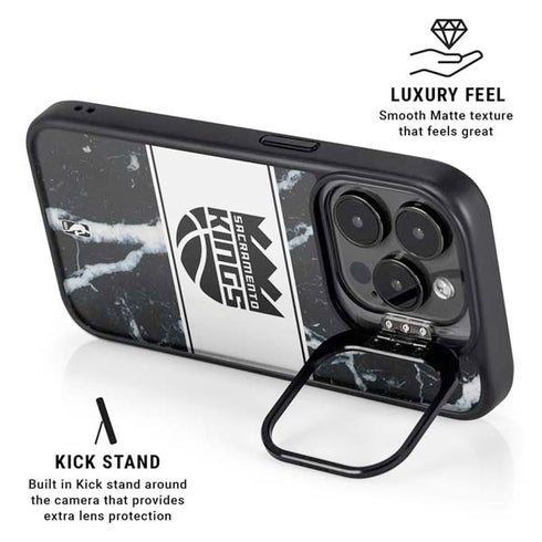 NBA Sacramento Kings Marble iPhone 16 Pro Kickstand Case