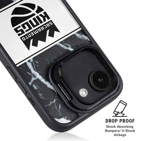 NBA Sacramento Kings Marble iPhone 16e Kickstand Case