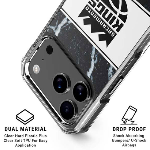 NBA Sacramento Kings Marble iPhone 18 Pro Clear Case