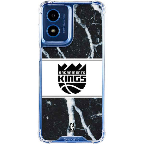 NBA Sacramento Kings Marble Moto G 5G (2024) Clear Case