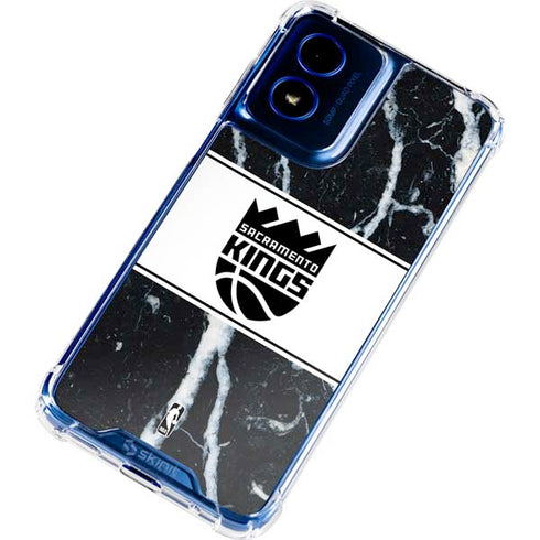 NBA Sacramento Kings Marble Moto G 5G (2024) Clear Case
