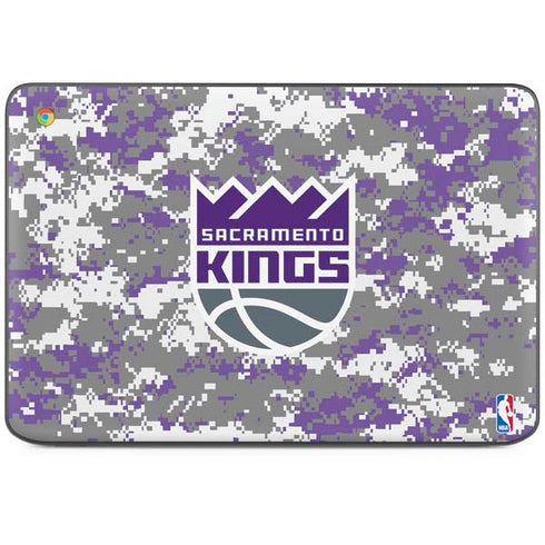 NBA Sacramento Kings Purple Digi Camo HP Chromebook Skin