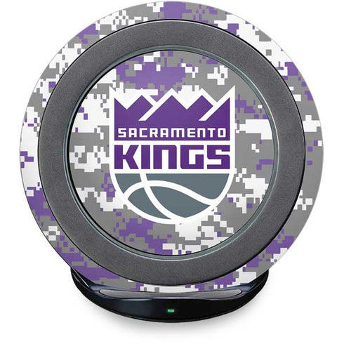 NBA Sacramento Kings Purple Digi Camo Fast Charge Wireless Charging Stand Skin