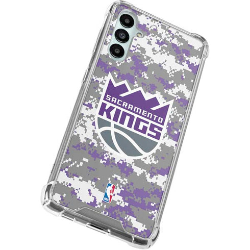 NBA Sacramento Kings Purple Digi Camo Gabb Phone 4 Clear Case