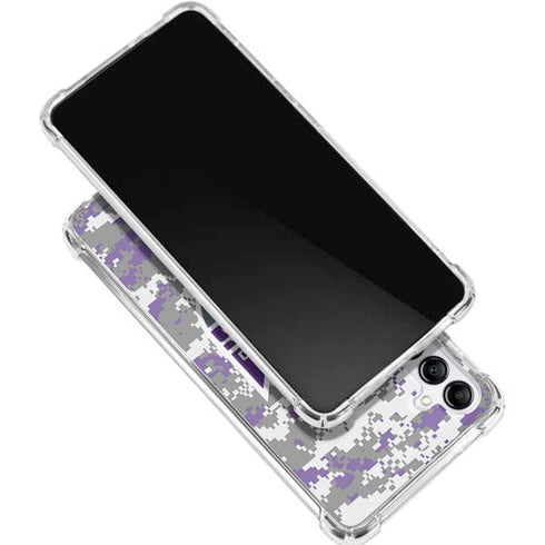 NBA Sacramento Kings Purple Digi Camo Galaxy A16 5G Clear Case