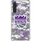 NBA Sacramento Kings Purple Digi Camo Galaxy A17 Clear Case