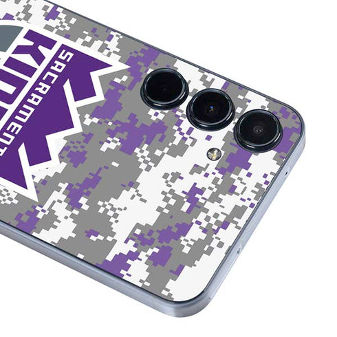 NBA Sacramento Kings Purple Digi Camo Galaxy A55 5G Skin
