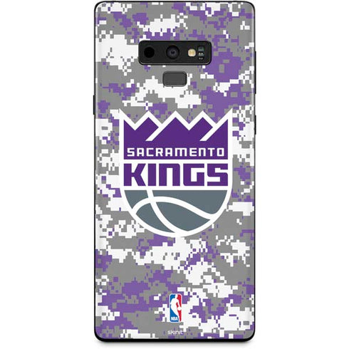 NBA Sacramento Kings Purple Digi Camo Galaxy Note 9 Skin