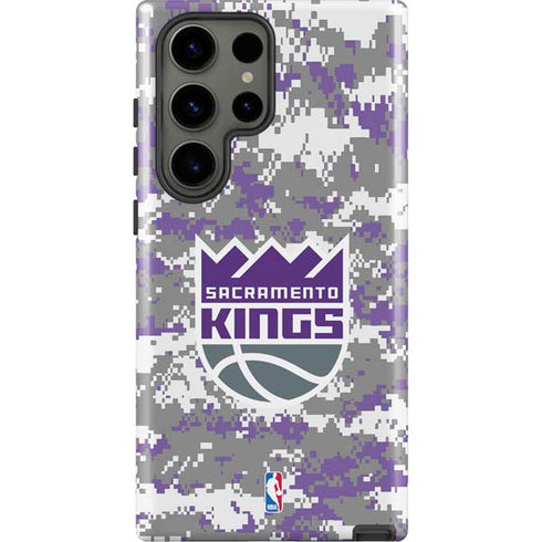 NBA Sacramento Kings Purple Digi Camo Galaxy S23 Ultra Pro Case