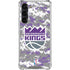 NBA Sacramento Kings Purple Digi Camo Galaxy S24 FE Clear Case