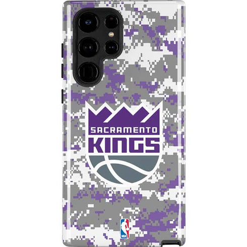 NBA Sacramento Kings Purple Digi Camo Galaxy S25 Ultra Impact Case