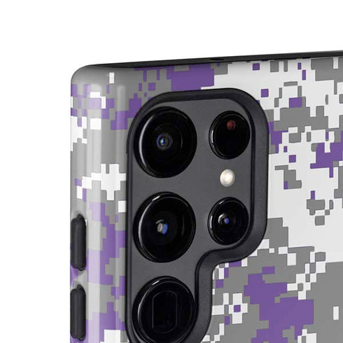 NBA Sacramento Kings Purple Digi Camo Galaxy S25 Ultra Impact Case