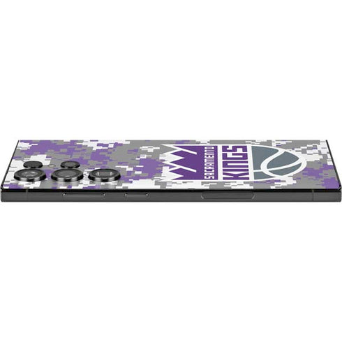 NBA Sacramento Kings Purple Digi Camo Galaxy S25 Ultra Skin