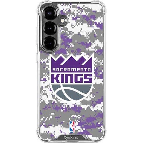 NBA Sacramento Kings Purple Digi Camo Galaxy S26 Clear Case