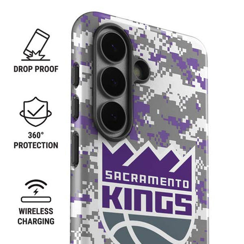 NBA Sacramento Kings Purple Digi Camo Galaxy S26 Impact Case