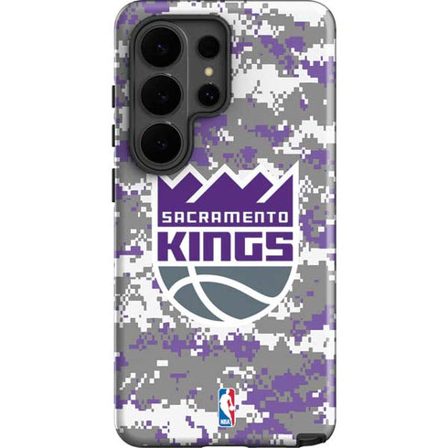 NBA Sacramento Kings Purple Digi Camo Galaxy S26 Ultra Impact Case